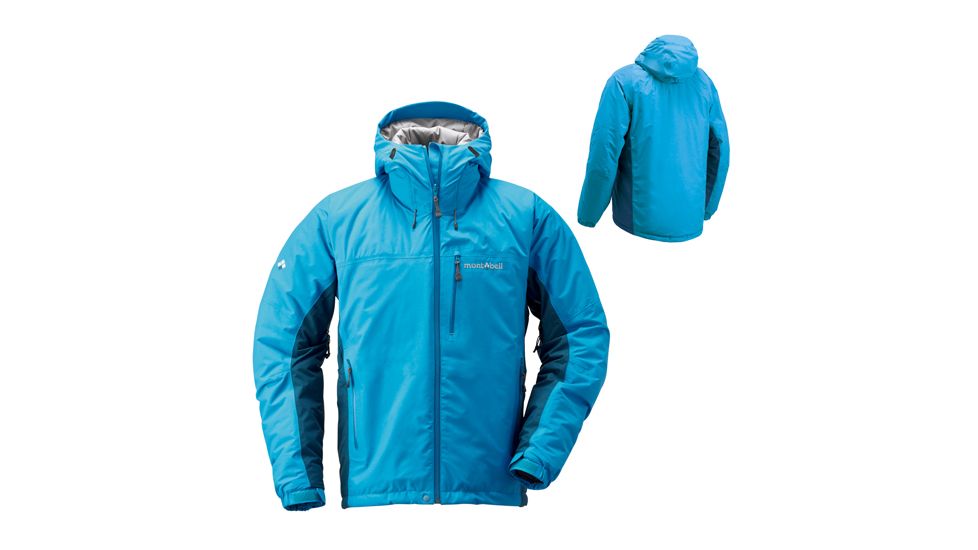 Mont Bell Powder Cache Parka - Men's-Cyan Blue-Small