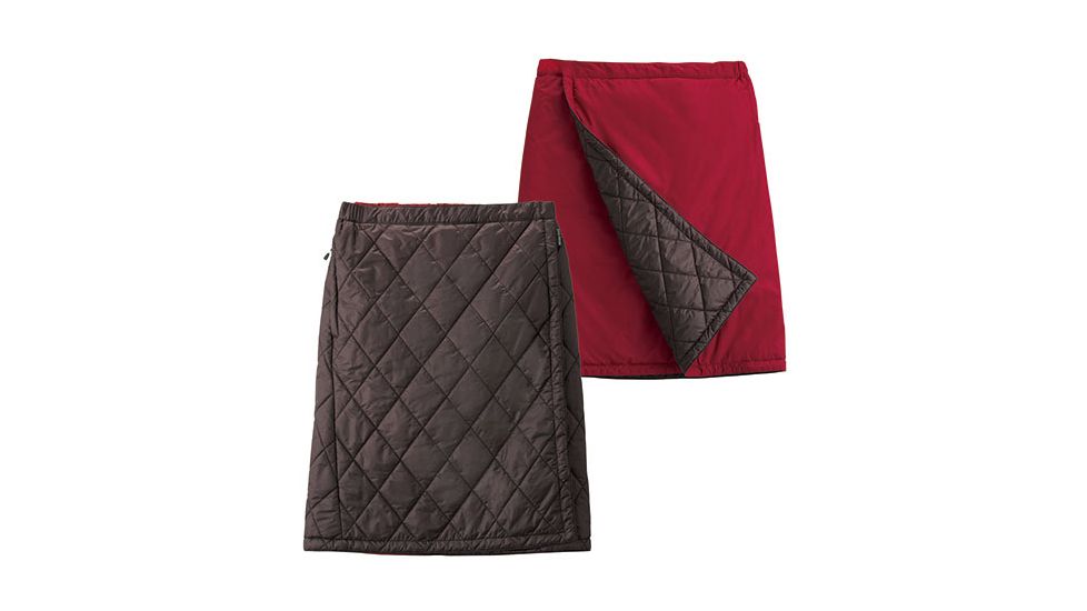 Mont Bell Thermawrap Skirt - Women's-Meadow Green/Sunset Orange-Small