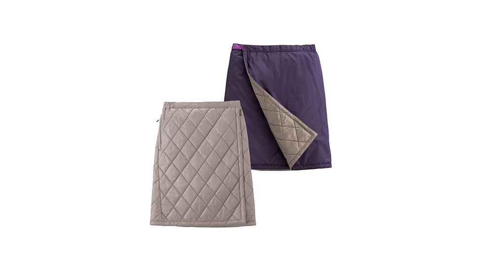 Mont Bell Thermawrap Skirt - Women's-Small-Pink Beige/Eggplant