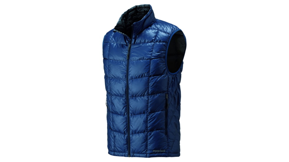 Mont Bell U.L. Down Vest - Men's-Pure Indigo-Large