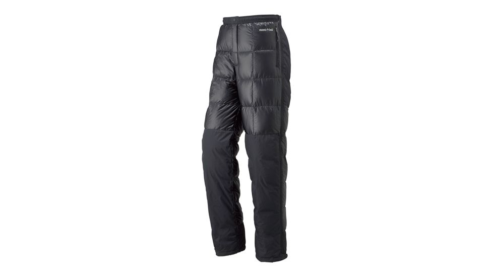 Mont Bell U.L. Tec Down Pants - Men's-Charcoal Black-Small