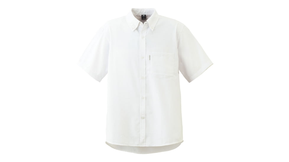 Mont Bell Wickron Dry Touch Short Sleeve Shirt - Men's-White-Small