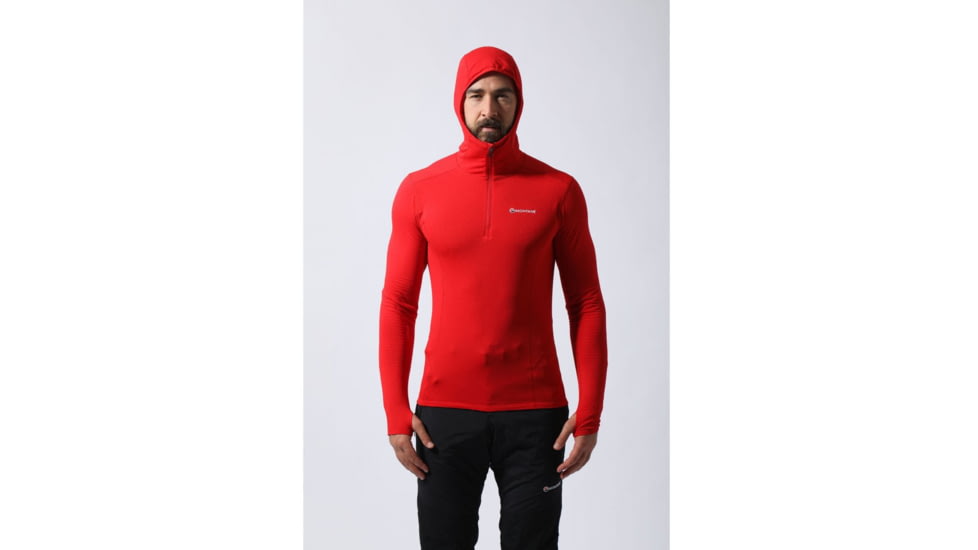Montane Allez Micro Hoodie, Alpine Red, S, MAMHOALPB5