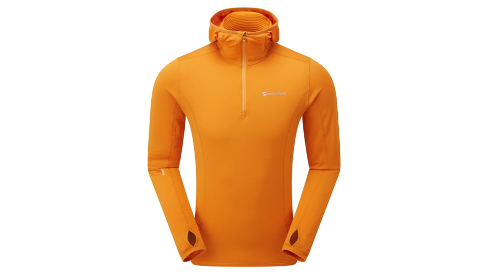 Montane Allez Micro Hoodie - Mens, Flame Orange, Small, MAMHOFLOB14