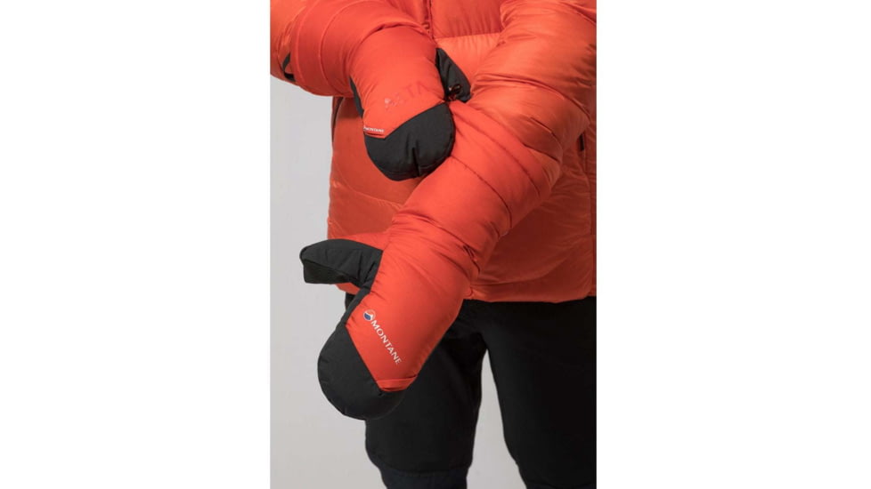 Montane Alpine 850 Down Mitt, Firefly Orange, Small, GA8DMFIRB08