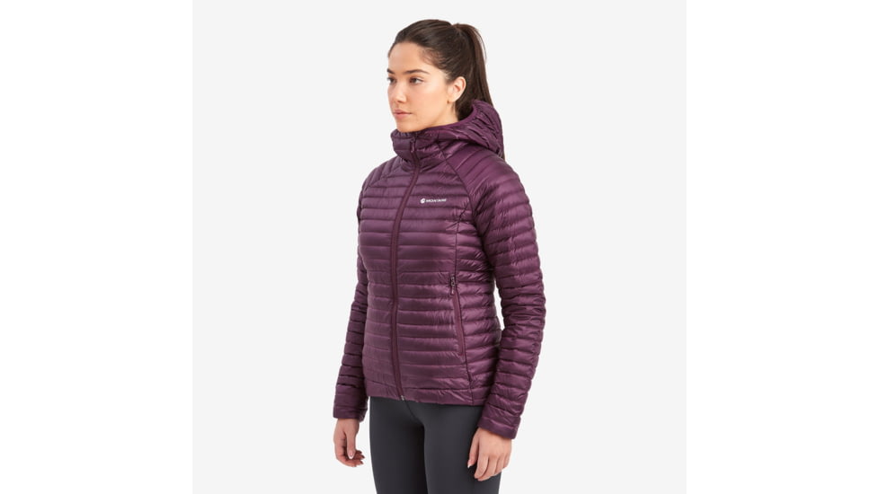 Montane Anti-Freeze Lite Hooded Down Jacket - Women, Small, Saskatoon Berry, FAFLHSASB15