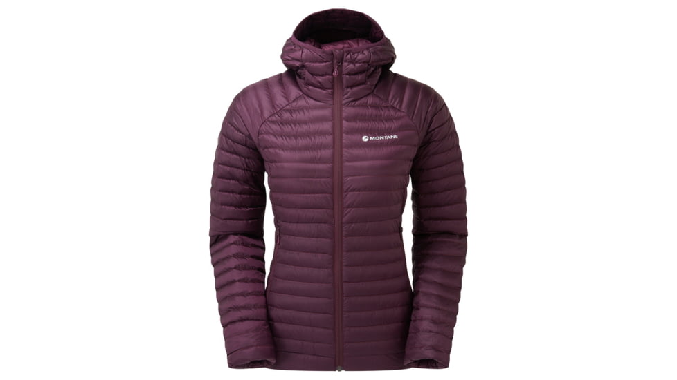 Montane Anti-Freeze Lite Hooded Down Jacket - Women, Small, Saskatoon Berry, FAFLHSASB15