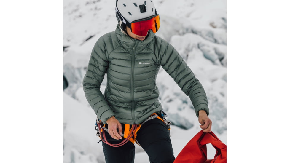 Montane Anti-Freeze Lite Hoodie - Womens, Pale Sage, Medium, FAFLHSAGM15