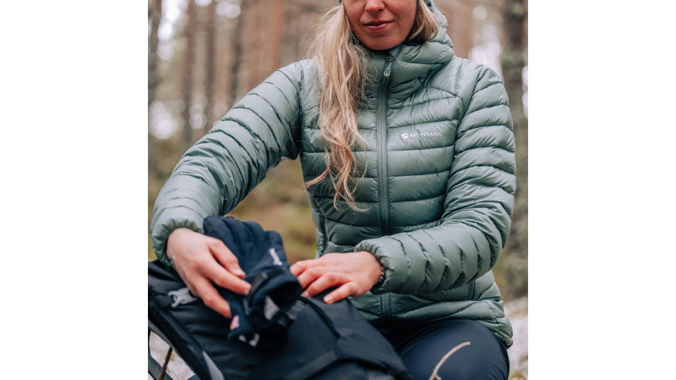 Montane Anti-Freeze Lite Hoodie - Womens, Pale Sage, Medium, FAFLHSAGM15