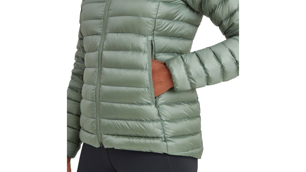 Montane Anti-Freeze Lite Hoodie - Womens, Pale Sage, Medium, FAFLHSAGM15