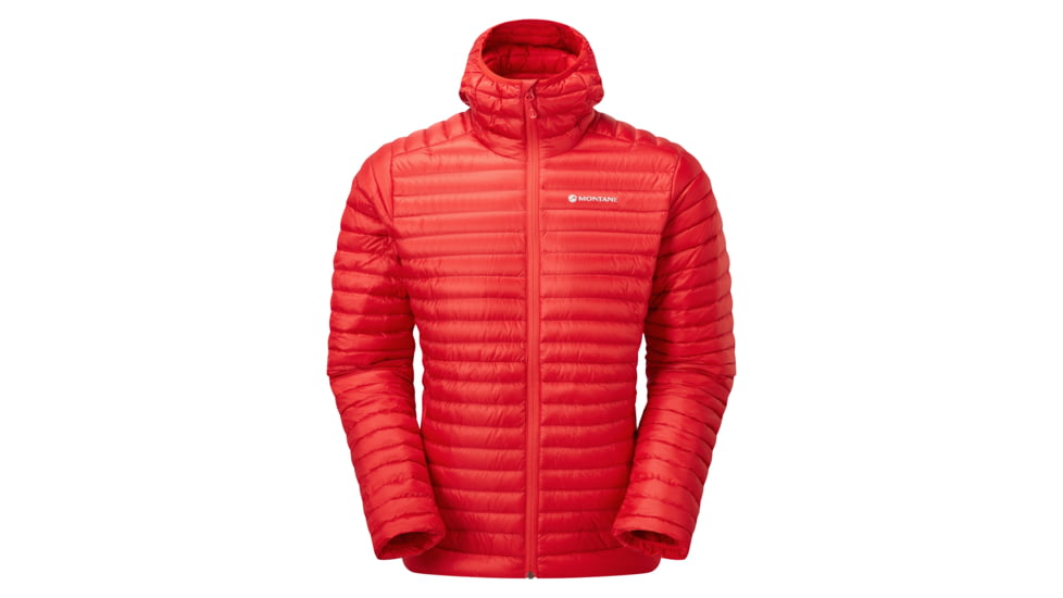 Montane Anti-Freeze Lite Packable Hooded Down Jacket - Men's, Extra Large, Adrenaline Red, MAFLHADRX15