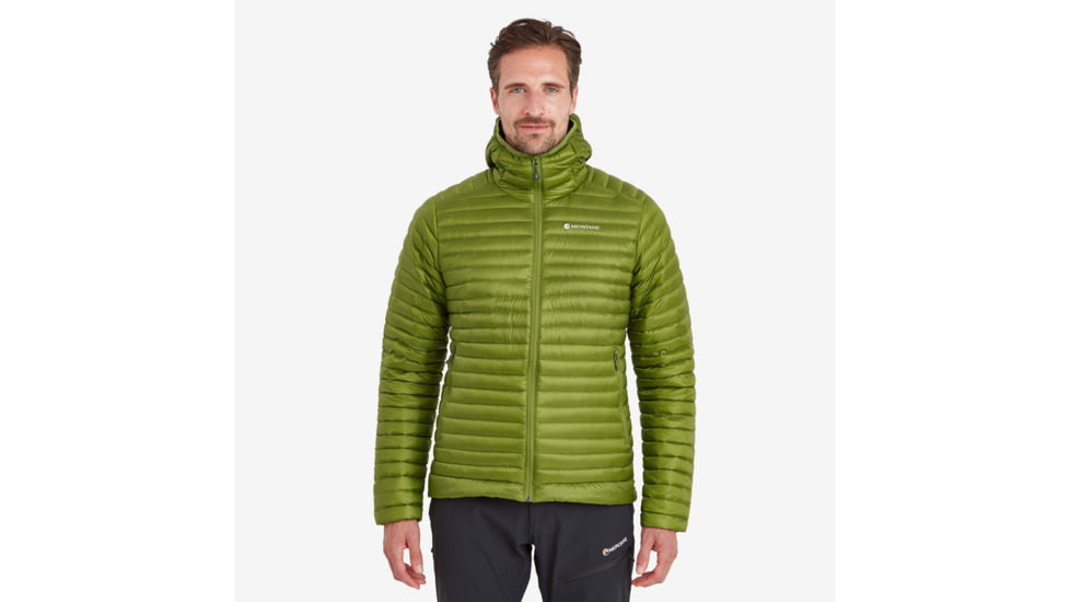 Montane Anti-Freeze Lite Packable Hooded Down Jacket - Men's, Medium, Alder Green, MAFLHALGM15