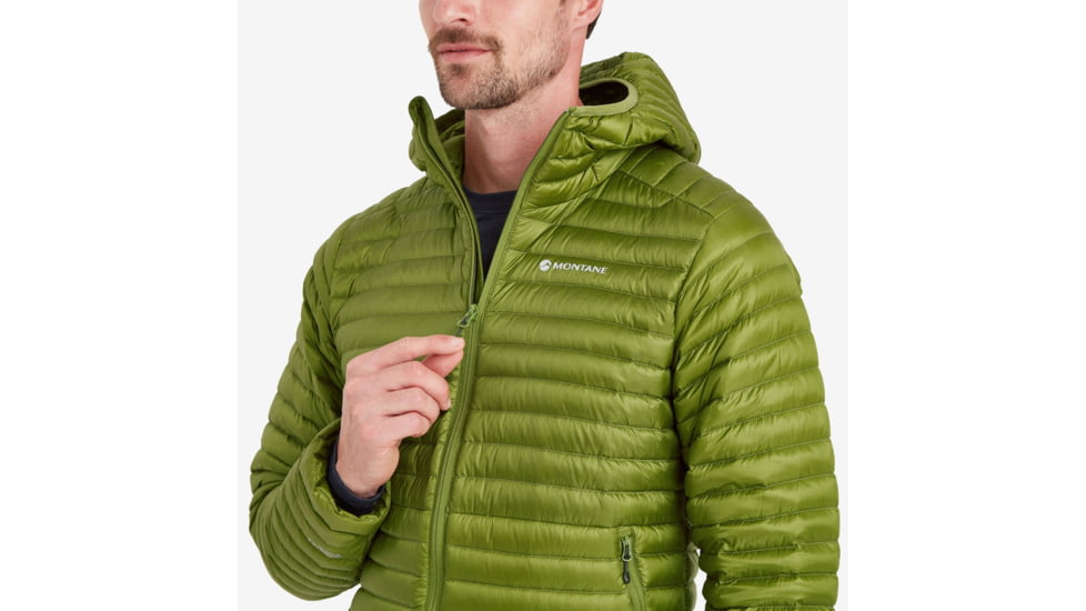 Montane Anti-Freeze Lite Packable Hooded Down Jacket - Men's, Medium, Alder Green, MAFLHALGM15