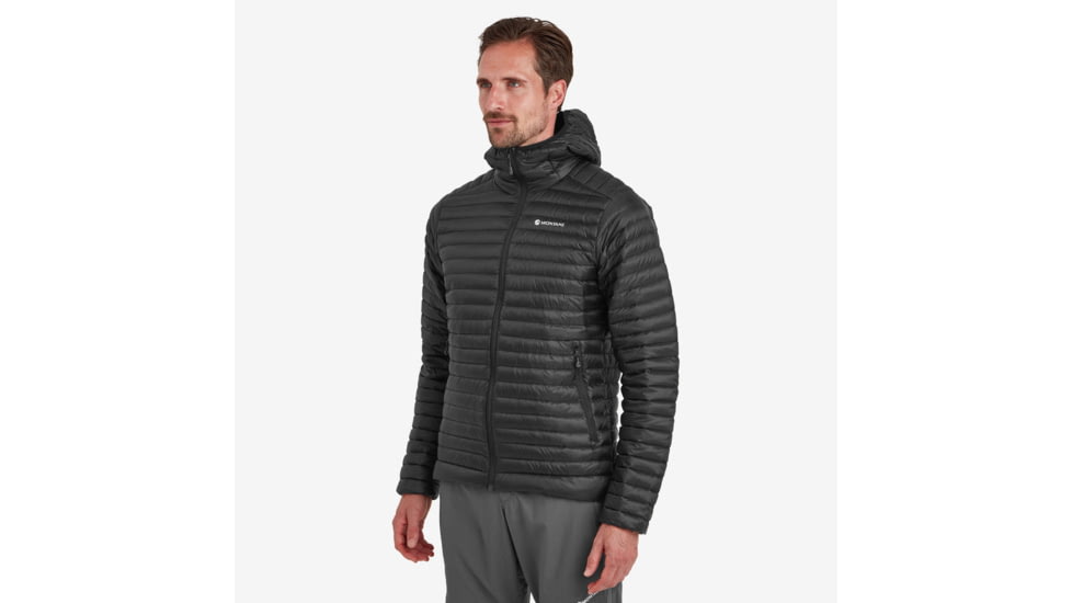 Montane Anti-Freeze Lite Packable Hooded Down Jacket - Men's, Medium, Black, MAFLHBLAM15