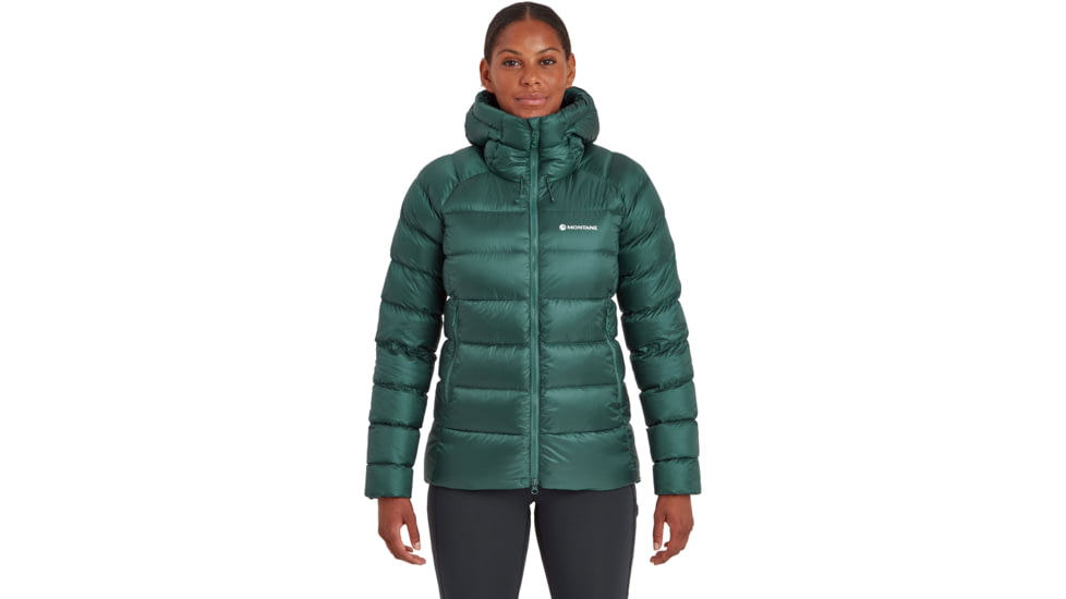 Montane Anti-Freeze XT Hoodie - Womens, Dark Wakame Green, Small, FAFXHWAKB14