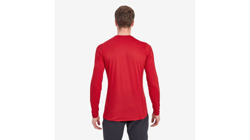 Montane Dart Lite Long Sleeve T-Shirt - Men, Extra Large, Acer Red, MDLLSACRX15