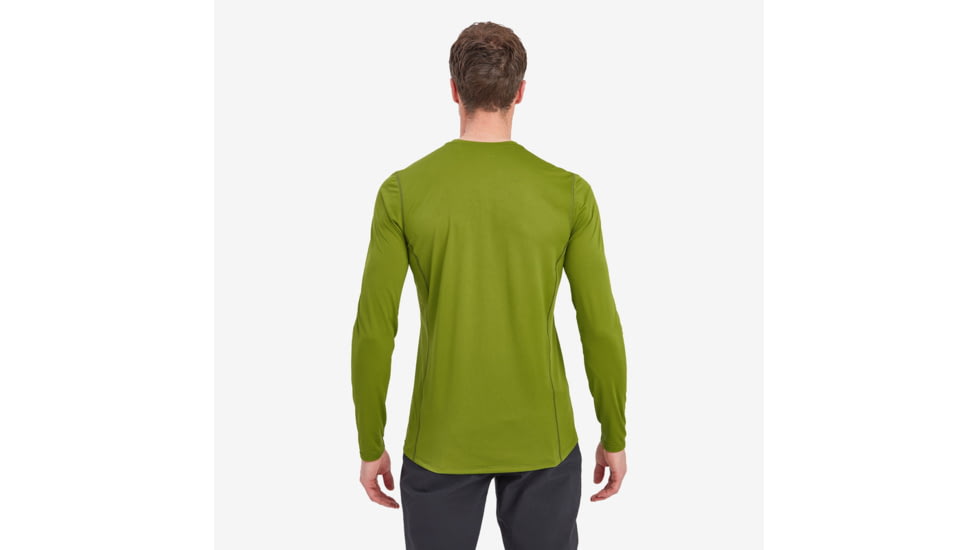 Montane Dart Lite Long Sleeve T-Shirt - Men, Small, Alder Green, MDLLSALGB15