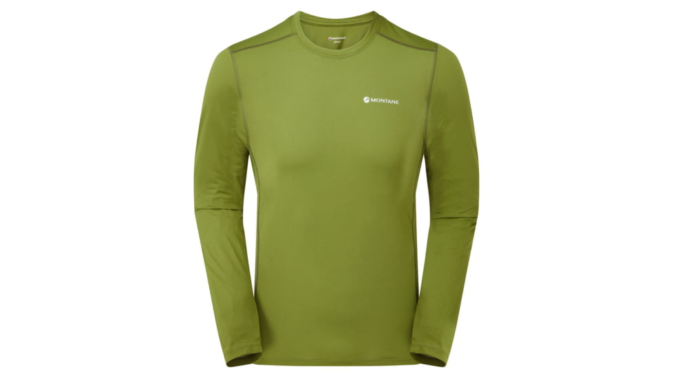 Montane Dart Lite Long Sleeve T-Shirt - Men, Small, Alder Green, MDLLSALGB15