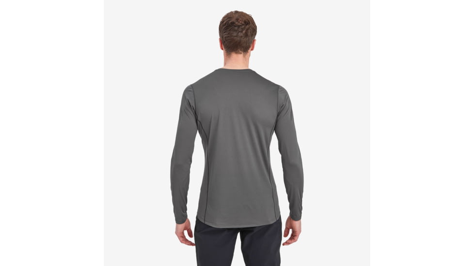 Montane Dart Lite Long Sleeve T-Shirt - Men, Medium, Slate, MDLLSSLAM15