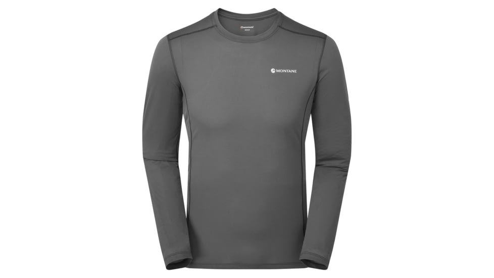 Montane Dart Lite Long Sleeve T-Shirt - Men, Medium, Slate, MDLLSSLAM15