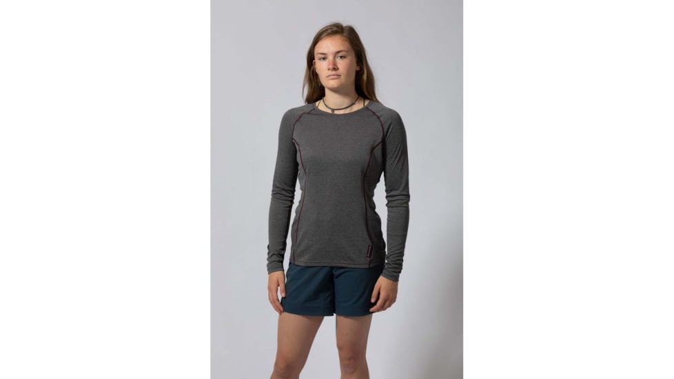 Montane Dart Long Sleeve T-Shirt - Womens, Nordic Grey, Medium, FDLTSNOGM09