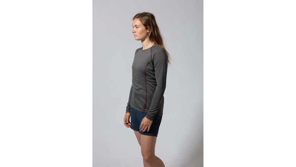 Montane Dart Long Sleeve T-Shirt - Womens, Nordic Grey, Medium, FDLTSNOGM09