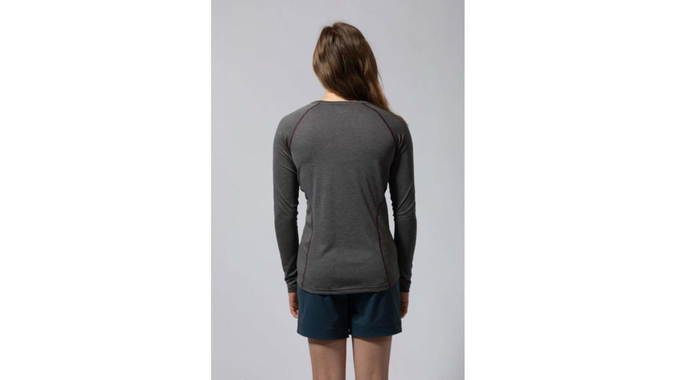 Montane Dart Long Sleeve T-Shirt - Womens, Nordic Grey, Medium, FDLTSNOGM09