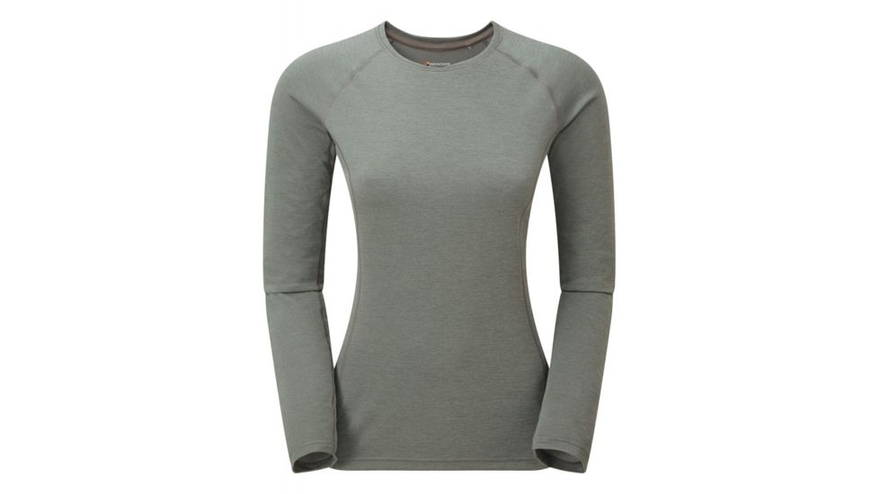 Montane Dart Long Sleeve T-Shirt - Womens, Stratus Grey, Extra Large, FDLTSSTRX07