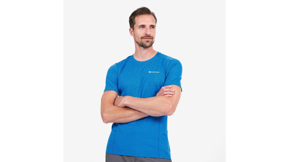 Montane Dart T-Shirt - Mens, Electric Blue, Large, MDRTSELEN12