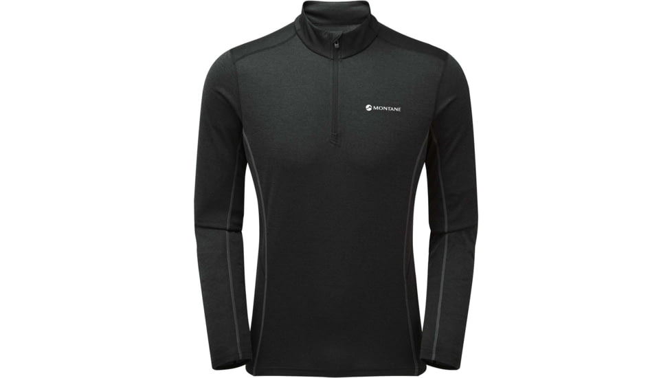 Montane Dart Zip Neck - Mens, Black, 2XL, MDRZNBLAZ12