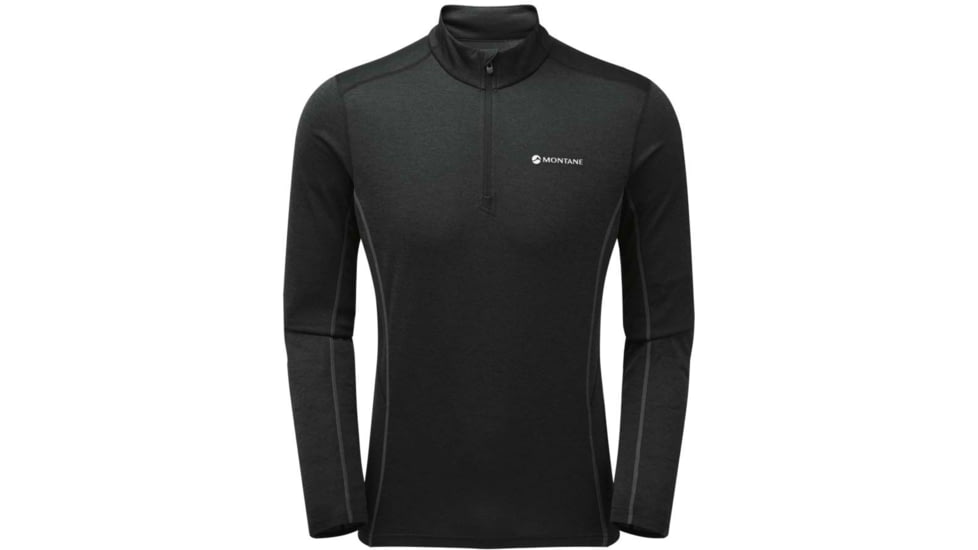 Montane Dart Zip Neck - Mens, Black, Small, MDRZNBLAB12