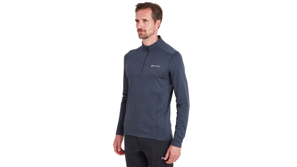 Montane Dart Zip Neck - Mens, Eclipse Blue, Large, MDRZNECLN14