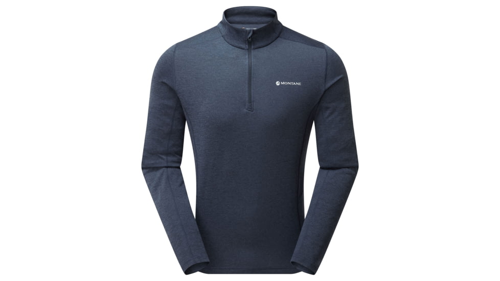 Montane Dart Zip Neck - Mens, Eclipse Blue, Large, MDRZNECLN14
