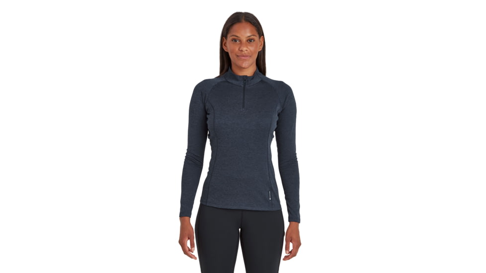 Montane Dart Zip Neck - Womens, Eclipse Blue, Medium, FDRZNECLM14