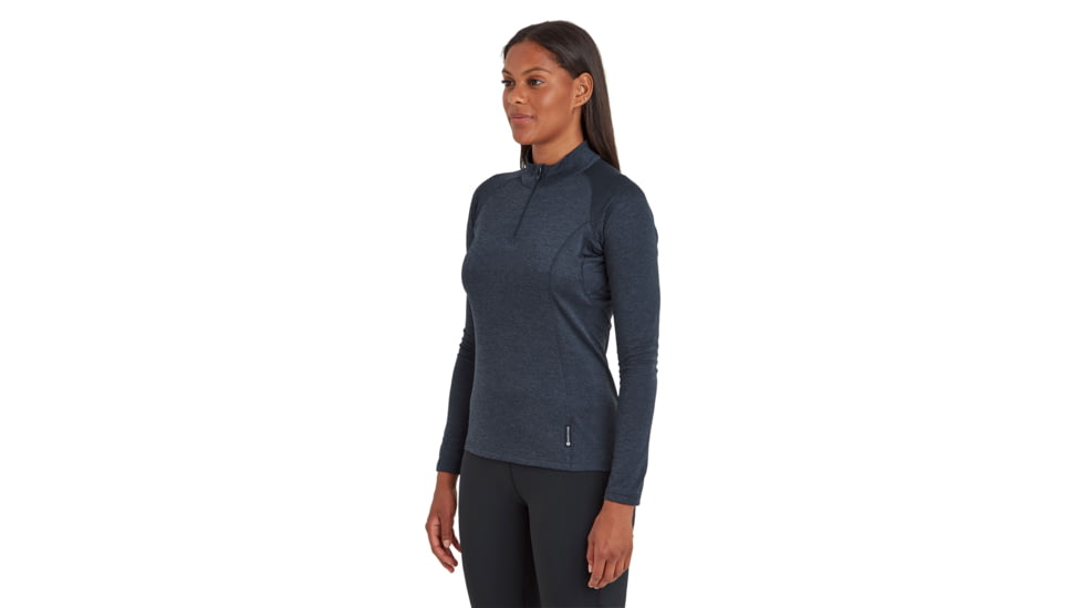 Montane Dart Zip Neck - Womens, Eclipse Blue, Medium, FDRZNECLM14