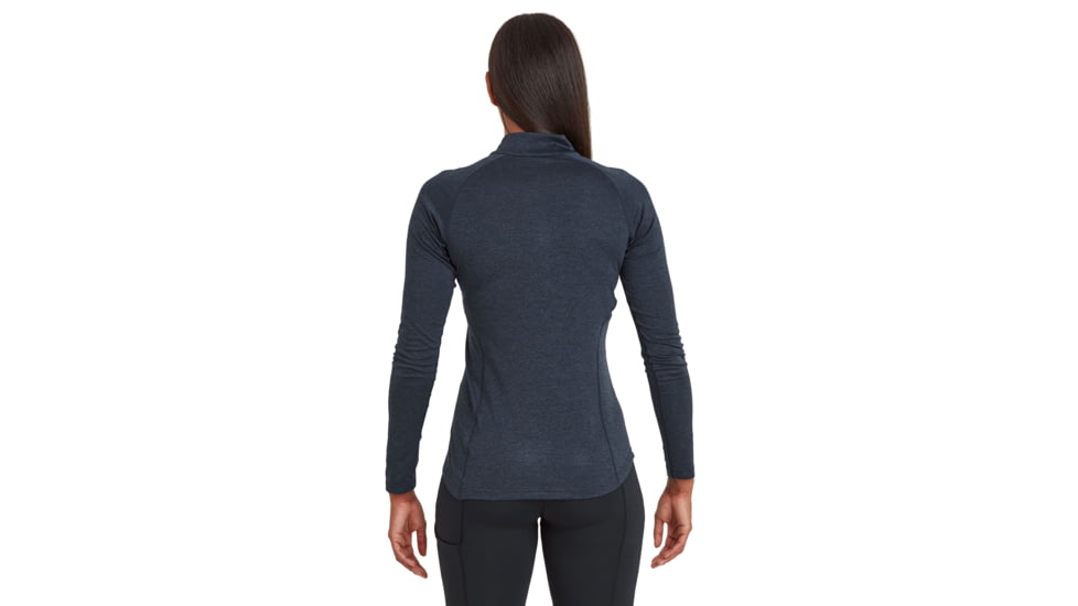 Montane Dart Zip Neck - Womens, Eclipse Blue, Medium, FDRZNECLM14