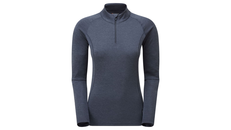 Montane Dart Zip Neck - Womens, Eclipse Blue, Medium, FDRZNECLM14