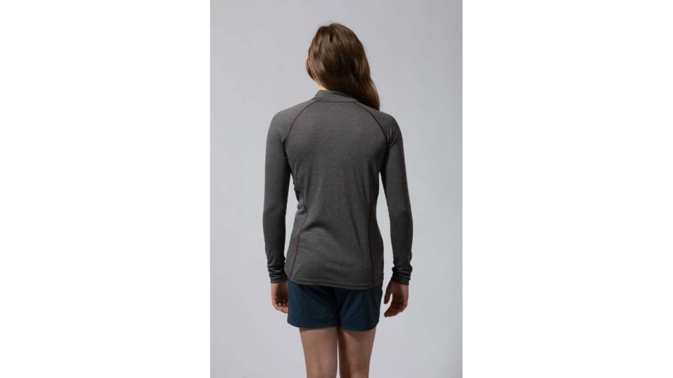 Montane Dart Zip-Neck - Womens, Nordic Grey, Extra Small, FDAZNNOGA09