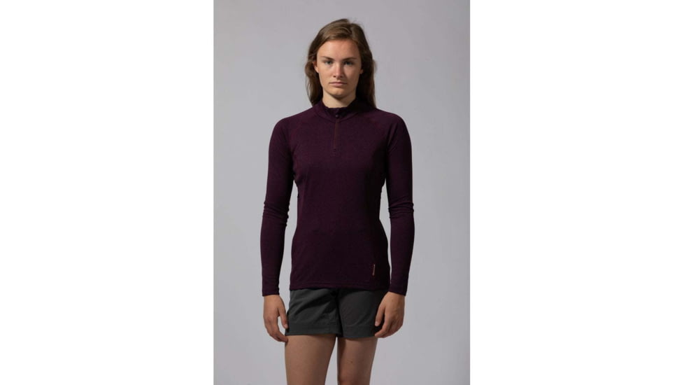 Montane Dart Zip-Neck - Womens, Saskatoon Berry, Large, FDAZNSASN09