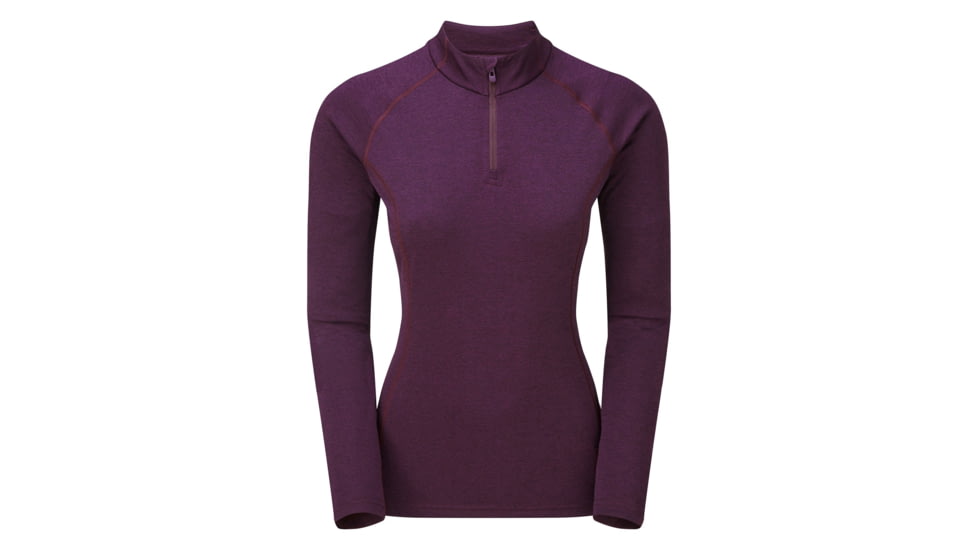 Montane Dart Zip Neck - Womens, Saskatoon Berry, Large, FDRZNSASN12