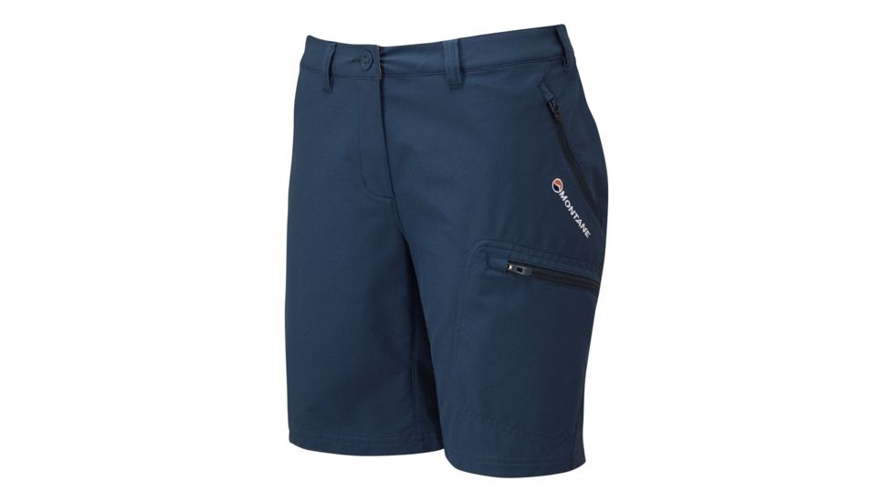 Montane Dyno Stretch Shorts - Womens, Narwhal Blue, Extra Small, FDSSHNARA07