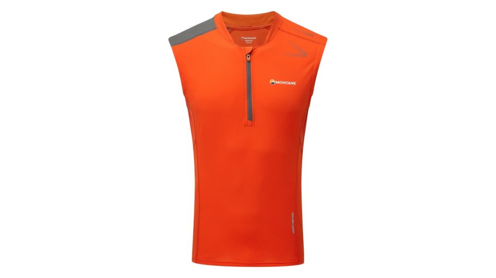 Montane Fang Zip Tank, Flag Red, XS, MFAZTFLAA5