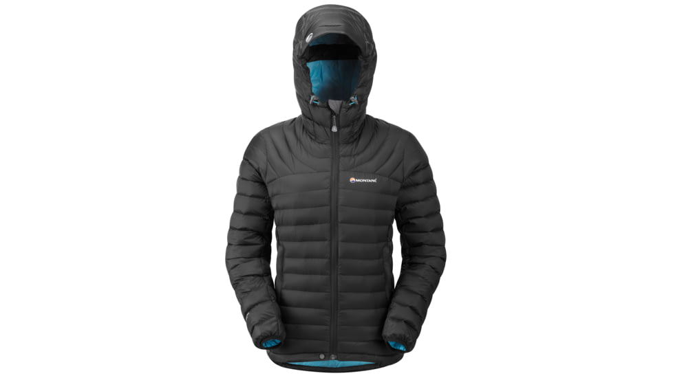 Montane Featherlite Down Jacket - Womens-Black/Peacock-Large(Clearance)