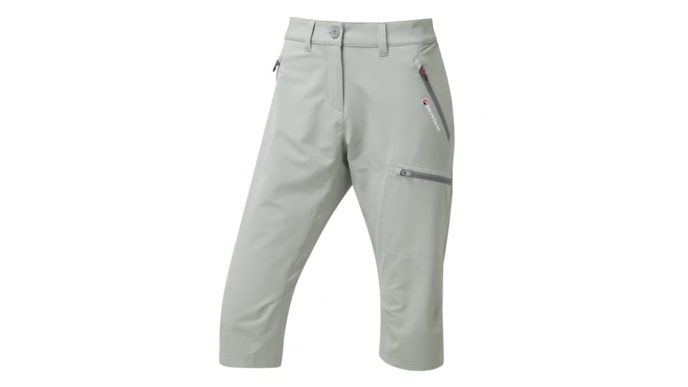 Montane Fem Dyno Stretch Capri Pants, Cloudburst Grey, UK8/US6/EUR34, FDCPACLOA3
