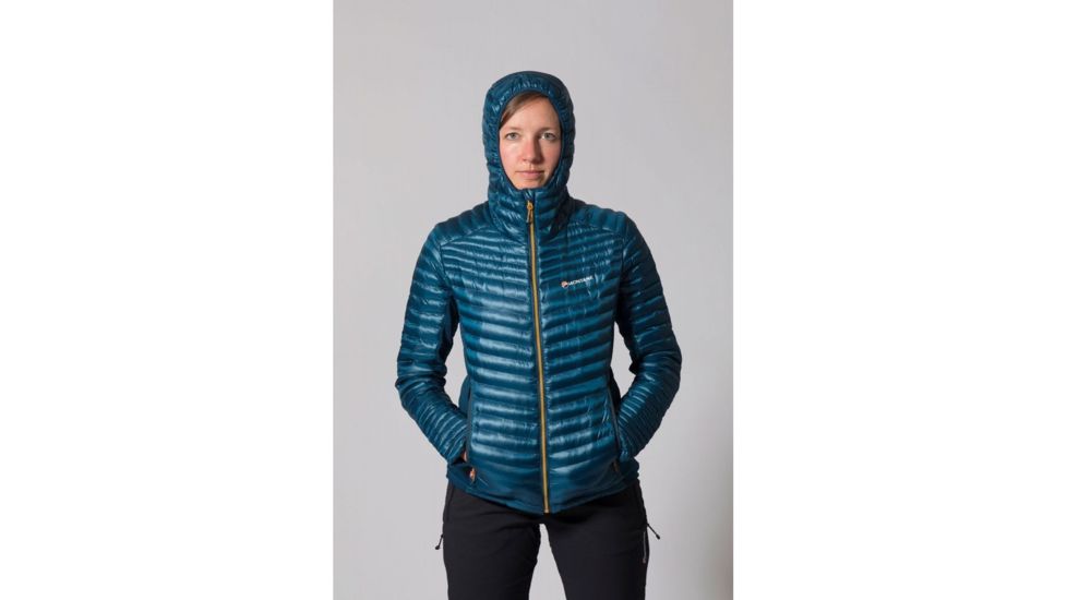 Montane Fem Phoenix Flight Jacket, Narwhal Blue, UK 8/US XS/EUR 34, FPHFJNARA6