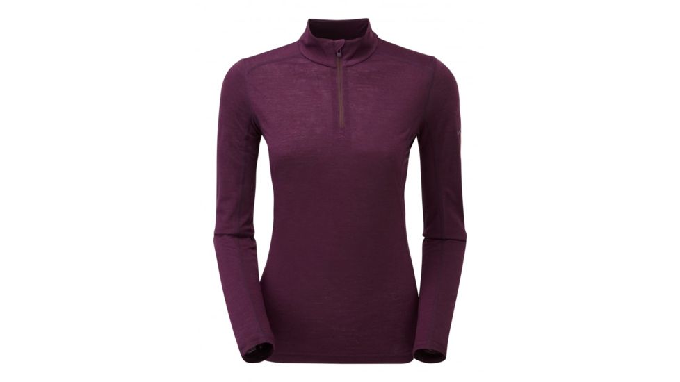 Montane Fem Primino 140 Zip Neck, Saskatoon Berry, UK8/US6/EUR34, FP1ZNSASA4