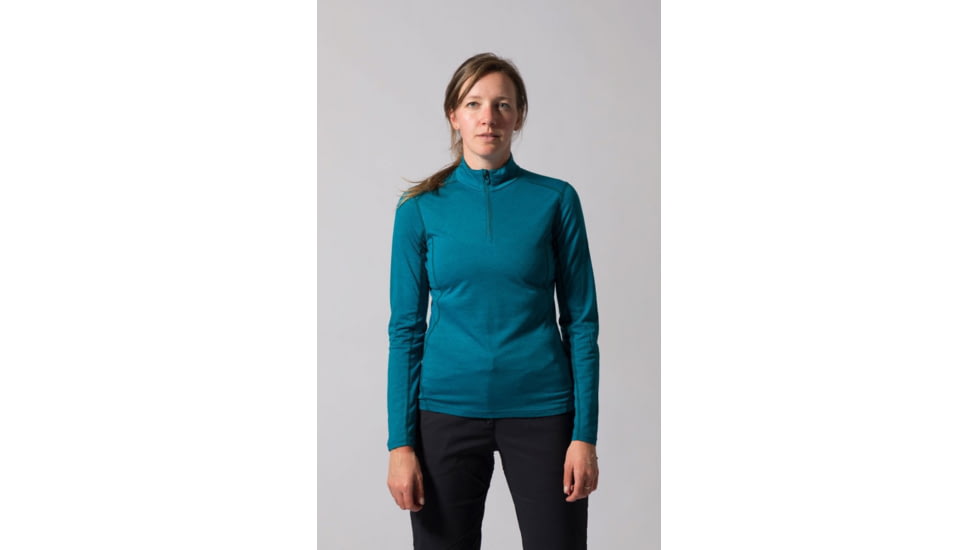 Montane Fem Primino 140 Zip Neck, Zanskar Blue, UK8/US6/EUR34, FP1ZNZANA4