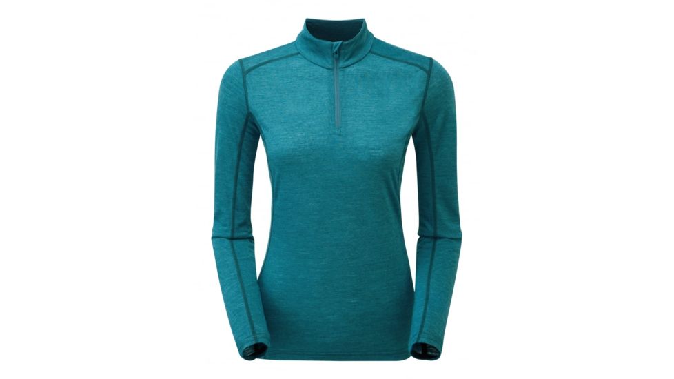 Montane Fem Primino 140 Zip Neck, Zanskar Blue, UK8/US6/EUR34, FP1ZNZANA4