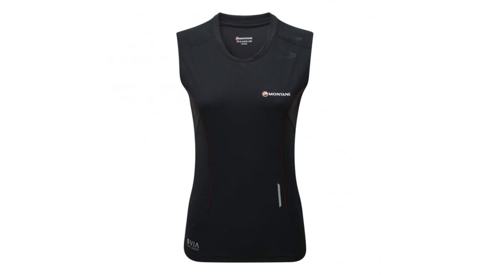 Montane Fem Snap Tank, Black, UK8/US6/EUR34, FSNTABLAA5