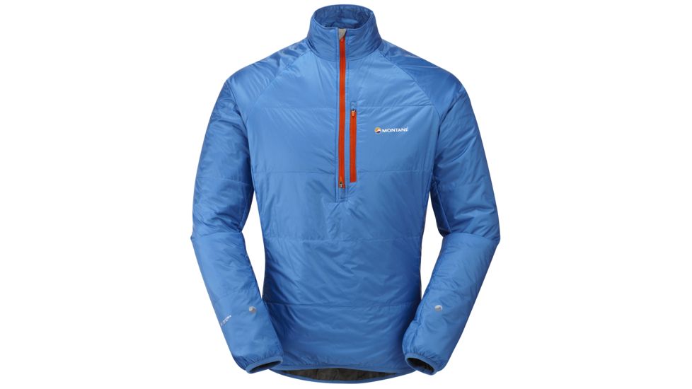 Montane Fireball Smock - Men's-Electric Blue/Alpine Red-XX-Large